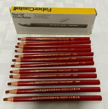 12 Peel Off China Red Markers - £11.36 GBP
