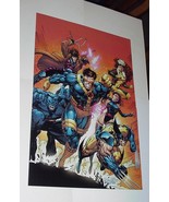X-Men Poster #104 Blue Team Jim Lee Rogue Gambit Cyclops Wolverine MCU M... - £39.61 GBP