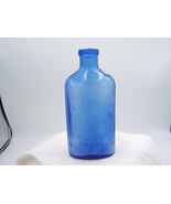 PA2 - 1910&#39;s Phillips Milk of Magnesia Cobalt Blue 6 3/4&quot; Medicine Bottle - $12.00
