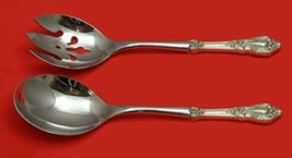 Eloquence by Lunt Sterling Silver Salad Serving Set Pierced 2pc Custom 10 1/2" - £132.46 GBP