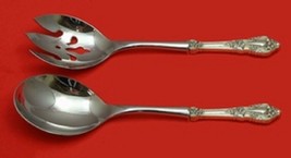 Eloquence by Lunt Sterling Silver Salad Serving Set Pierced 2pc Custom 10 1/2" - £134.30 GBP