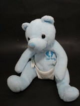 Ty Beanie baby Bear Blue attached diaper plush New Baby It&#39;s a boy USED - £3.18 GBP