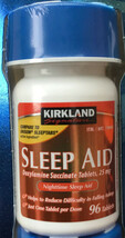 ✳️Kirkland Sleep Aid Doxylamine Succinate 25 Mg 96 tablets             J... - $6.62
