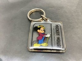 Vintage Promo Keyring Mickey Mouse Keychain Walt Disney Productions Porte-Clés - £7.51 GBP