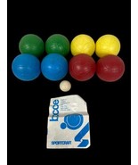 Sportcraft Bocce Ball Set 1980s 1981 Vintage Colorful Set 8 Rubber Compo... - €56,52 EUR