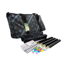 LPG Mahjong Case American Set with Black Tiles and Racks - £87.37 GBP