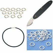 Kit 12 Jump Rings16 Ga,Watch Case Knife,Open Jump Rings19 Ga.6mm 25Pcs, ... - £15.84 GBP