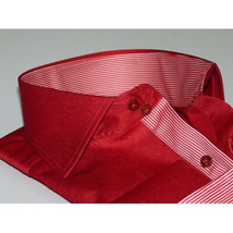 Men Shirt J.Valintin Turkey Usa Egyption Cotton Axxess Style 1514 Christmas Red image 8