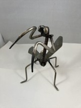 Weld Art Praying Mantis 5” Tall x 5” Long Unique Gift Entomologist Bosch - £33.98 GBP