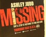 Ashley Judd Missing Tv Show Magazine Ad - $4.94