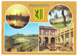 Vtg Postcard-Germany-Dresden-Blick Zur Bruhlschen Terrasse-Chrome-GER2 - £4.60 GBP