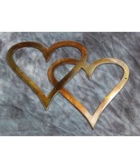 Double Hearts Metal Wall Accents 8 1/2&quot; x 6 1/2&quot; Copper/Bronze - $12.10