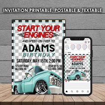 Car Start Your Engnes Invitation and Social Media Post Templates - Edit ... - $11.99