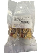 NEW 5 Pieces Brass Nyl Air Brake Male 90 Elbow 3/8 X 3/8 N69-6-6 Fittings - €34,22 EUR
