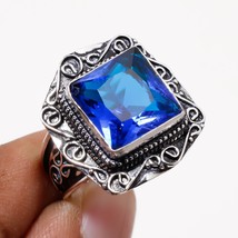 London Blue Topaz Vintage Style Handmade Gemstone Ring Jewelry 9.50" SA 2205 - £3.98 GBP