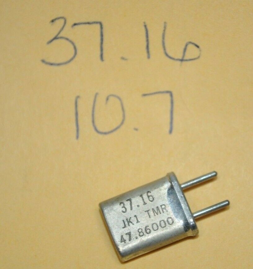 Vintage Scanner Radio Crystal - 37.160 MHz /  JK1 TMR  / 10.7 iF / HC-25/U - $9.89