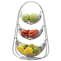 Stainless Steel 3 Step Swing Fruit and Vegetable Basket/Fruit Basket/Vegetable B - £59.82 GBP