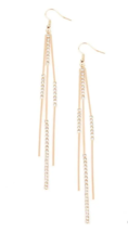 Paparazzi Dainty Dynamism Gold Earrings - New - £3.55 GBP