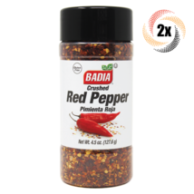 2x Shakers Badia Crushed Red Pepper Seasoning Gluten Free No MSG 4.5oz - £12.03 GBP