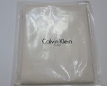 Calvin Klein Raised Mesh 3P Queen Duvet Cover Shams Set Cream Ecru NEW RARE - $316.75