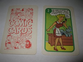 1972 Comic Card Board Game Piece: Blondie Cartoon Card #2 - £2.00 GBP