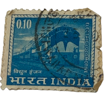 India Stamp 0.10 Electric Train Issued 1966 Canceled Ungraded Single - £5.37 GBP