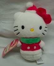 Hallmark Itty Bittys Sanrio Holiday Hello Kitty 5&quot; Plush Stuffed Animal New - £11.68 GBP