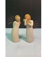 Willow Tree Figurines Retired/Discontinued Angels/Angel of Friendship &amp;T... - £19.55 GBP
