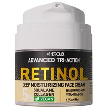 HeroLabs Retinol Face Cream – Hydrating Anti-Aging Moisturizer w/Eye Roller - $14.49