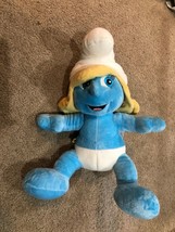 BABW Build-A-Bear Workshop 17&quot; Smurfette Smurf Stuffed Plush Animal Toy EUC - £9.45 GBP