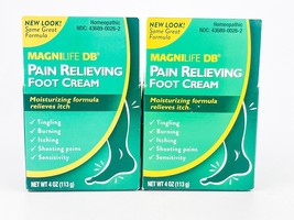 MagniLife DB Pain Relieving Foot Cream 4oz Lot of 2 Homeopathic - £29.35 GBP