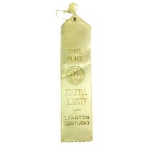 Vintage 1980&#39;s County Fair Ribbon Award 3rd Place Powell County Stanton Kentucky - £9.90 GBP