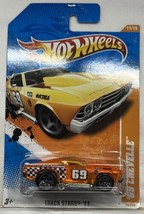 2011 Hot Wheels Track Stars #11 &#39;69 Chevelle #75 Orange Dark Grey 5SP - £1.77 GBP
