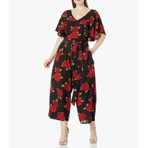 City Chic Womens Medium 18 Rose Liason Floral Jumpsuit NWT AS49 - £50.03 GBP