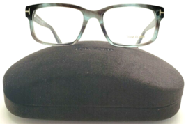 New Tom Ford Tf 5313 086 Smoky GREY-BLUE Tortoise Eyeglasses Authentic 55-17 - £294.31 GBP