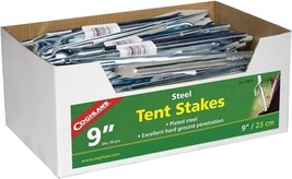 Coghlan&#39;s 9810 Silver Tent Stakes 0.625&#39;&#39; in. W x 9&#39;&#39; in. L (50-PACK BOX) - £36.58 GBP