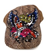 Amor Rose Heart Wings Flash Tattoo Style Embroidered Baseball Snapback C... - £17.44 GBP