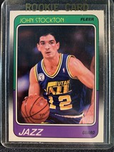 1988-89 Fleer #115 John Stockton RC - Utah Jazz Rookie - A - £37.30 GBP