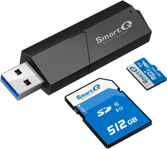 SmartQ C307 SD Card Reader Portable USB 3.0 Memory Card Adapter Hub - $9.12