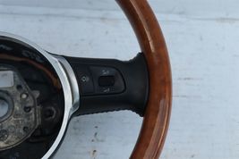 04-05 Audi A8 Steering Wheel Vavona Wood Amber & Leather 3 Spoke image 10
