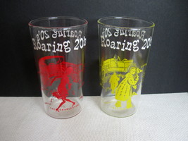 Set of Two (2) Anchor Hocking Roaring 20&#39;s Tumblers - 1921 Stutz - 1924 Buick  - £11.99 GBP