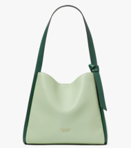 Kate Spade Knott Large Shoulder Bag Mint Green White Leather K4385 NWT Purse FS - £158.26 GBP