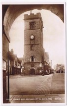 Postcard RPPC St Albans Abbey Clock Tower &amp; Archway England UK - £2.30 GBP