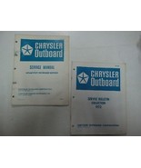 1972 Chrysler Outboards 4.9 5 HP Outboard Motors Service Repair Manual Set - $14.50