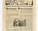 Squilla dei fratini di S Antonio Speranze Franceescane 1953 - $27.72