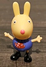 Vintage Peppa Pig Friend Richard Rabbit Figure Triceratops Purple Shirt Toy - €28,93 EUR
