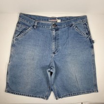 Old Navy Denim Shorts Men&#39;s 42 Blue Carpenter Painters Pockets Vintage 9... - $18.96