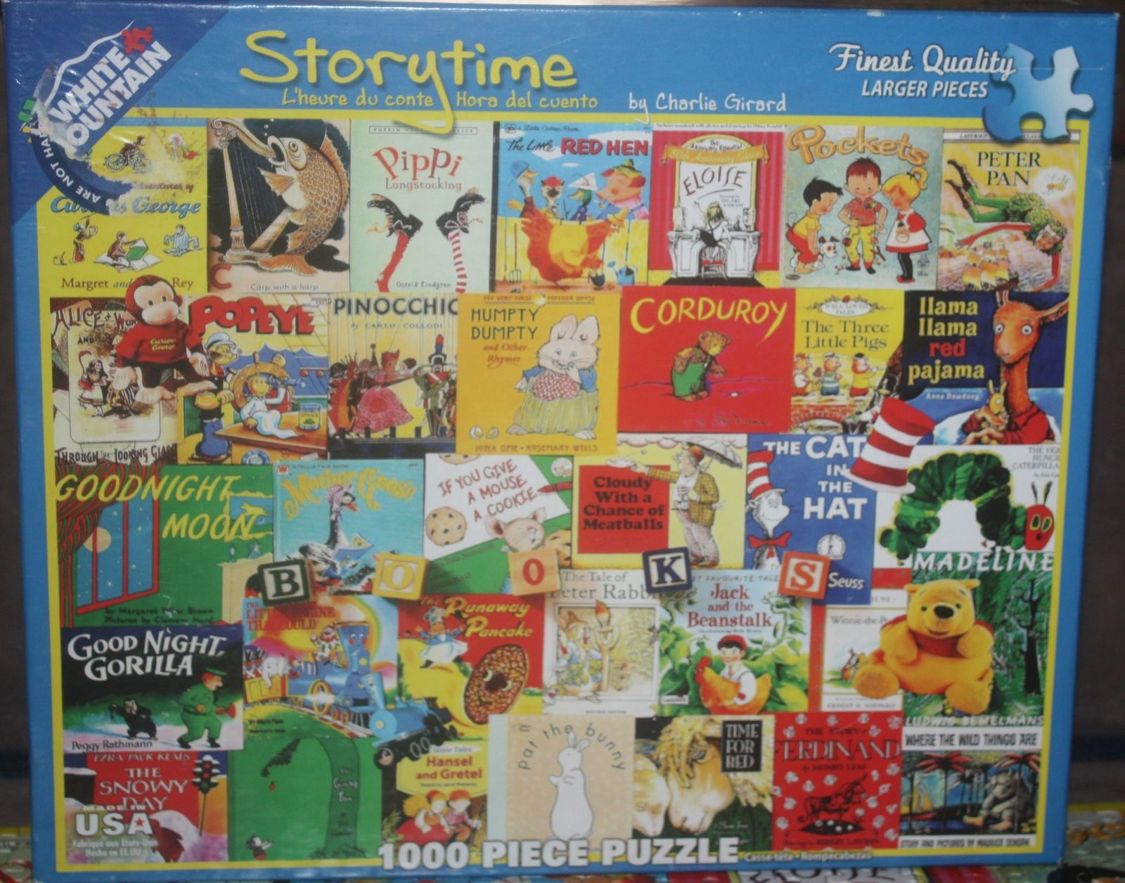 2015 White Mountain Puzzles Storytime 1000 Piece Puzzle - Complete - $12.00
