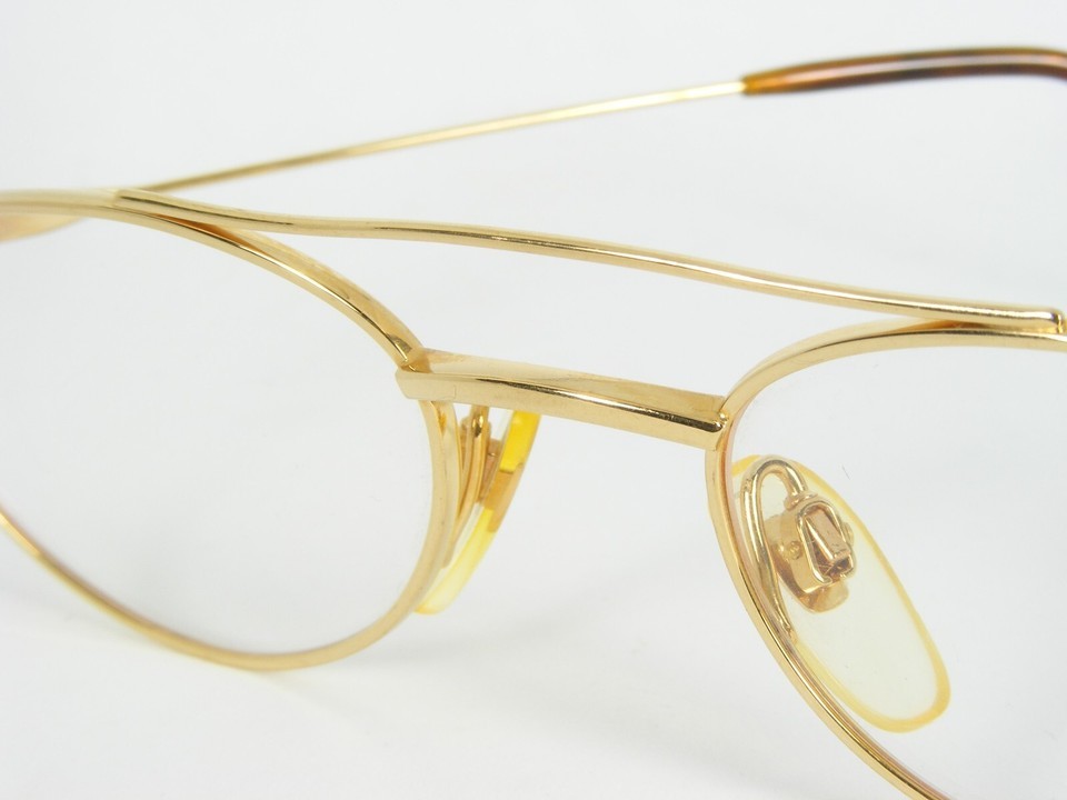 NOS MENRAD TITANIUM MOD. 1414 600 GOLD EYEGLASSES GLASSES FRAME 50-18-130mm Item image 7