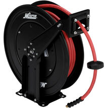 MiltonSteel Dual Arm Auto-Retractable Hose Reel, 3/8" x 50 ft. - $303.44